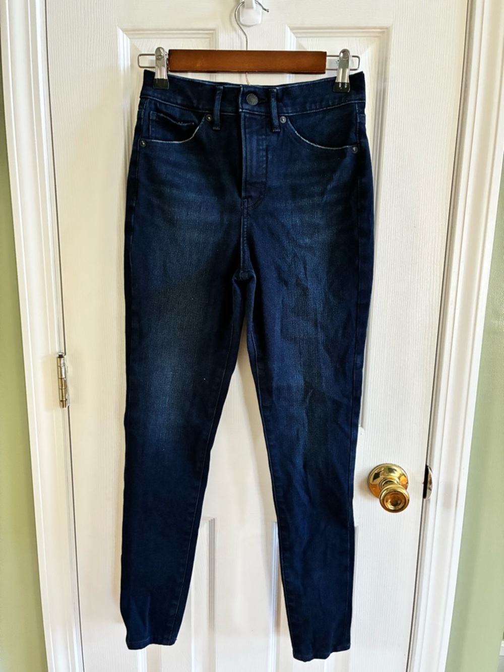 Express Women's Dark Blue Skinny Jeans